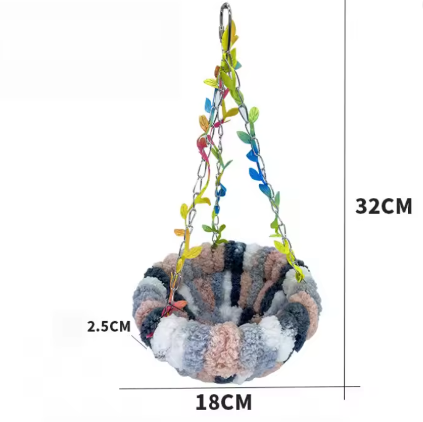 Hanging Hammock for Labubu – Crochet-Style Bed