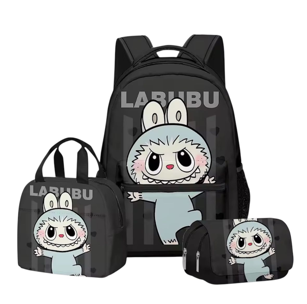 Labubu 3-in-1 Backpack Set – Bad Labubu Edition