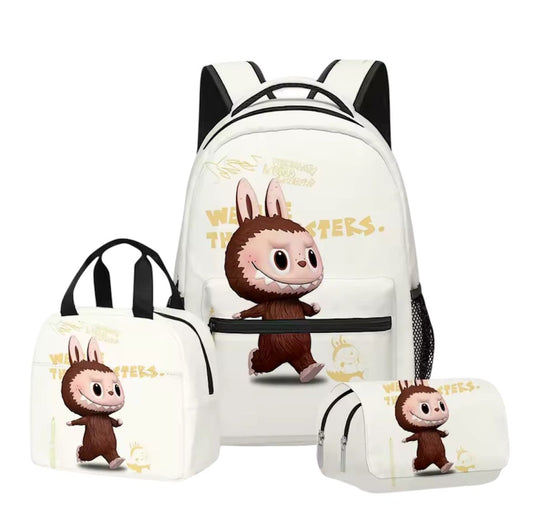 Labubu 3-in-1 Backpack Set – Monster Walk Edition